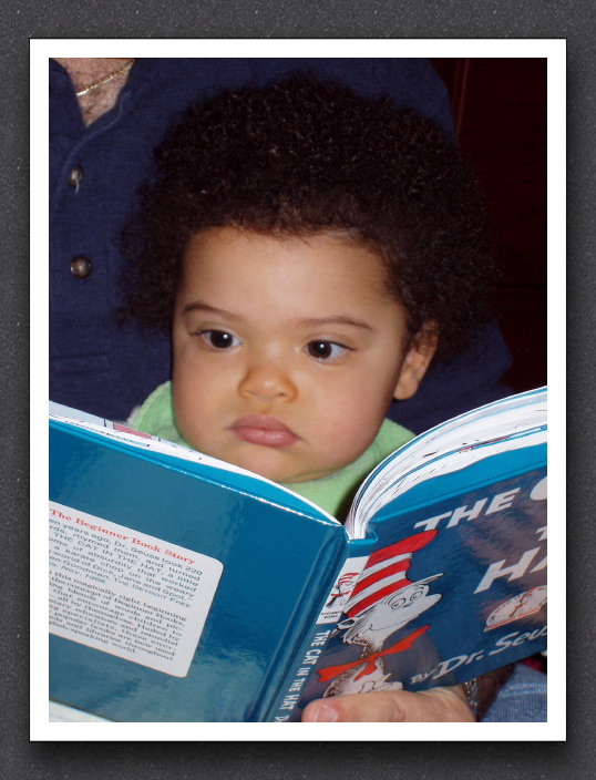 The Cat in the Hat commands Kayla's rapt attention