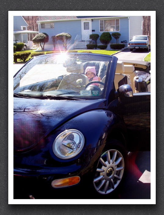 Kayla in the Shiny Car