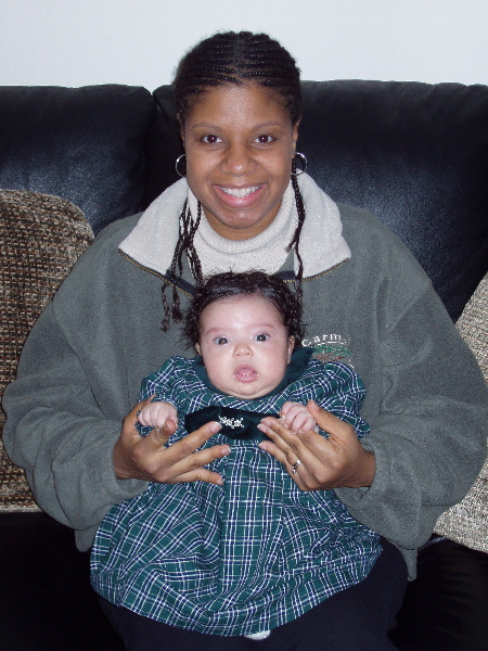 Mommy and Kayla on Christmas