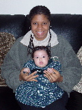 Mommy and Kayla on Christmas