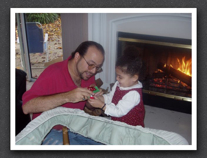 Opening stocking gifts