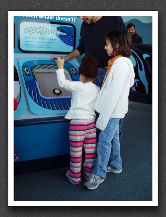 Kayla and Jessie at the aquarium