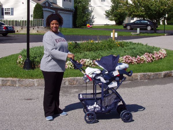 Val Takes Kayla On Her First Walk