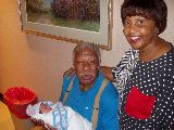 Grandpa Charles and Grandma Daisy with Kayla