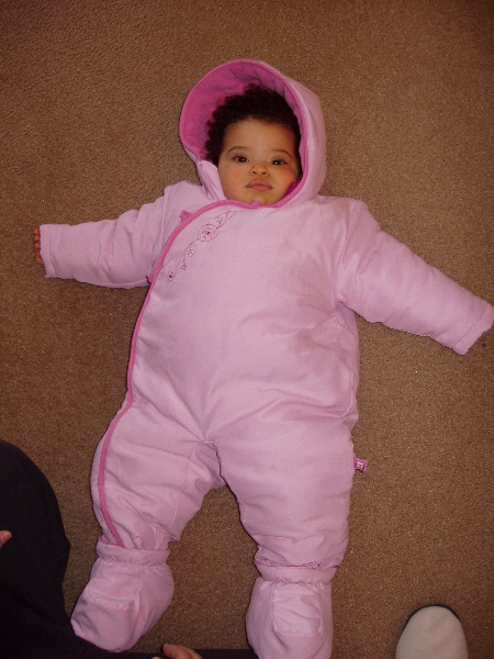 Laid out in a Snow Suit