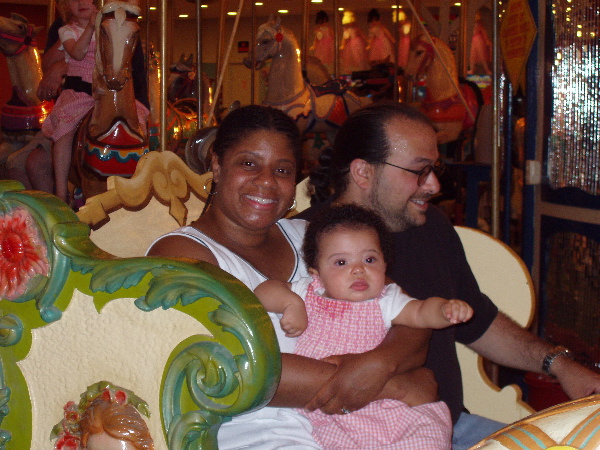 Kayla's First Carousel Ride