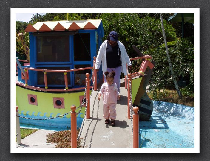 Mommy and Kayla on the Ark II