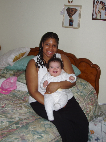Mommy Hold Kayla in Great-Grandma's Room