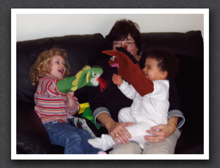 Puppet Show on Nanna's Lap