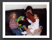 Puppet Show on Nanna's Lap