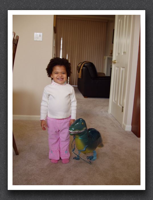 A girl and her dinosaur