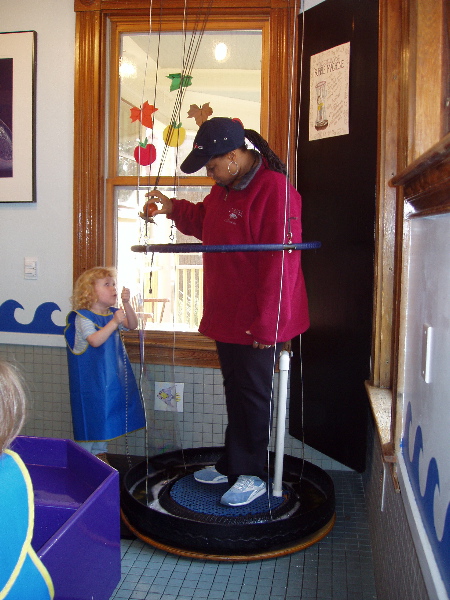 Rachel and Aunt Val Play with The Amazing Soap Bubble Chamber (2)