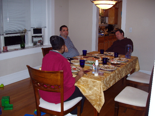 Delicious dinner, happy guests