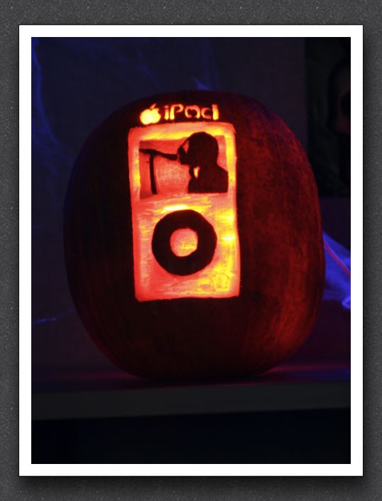 iPod Pumpkin at Work