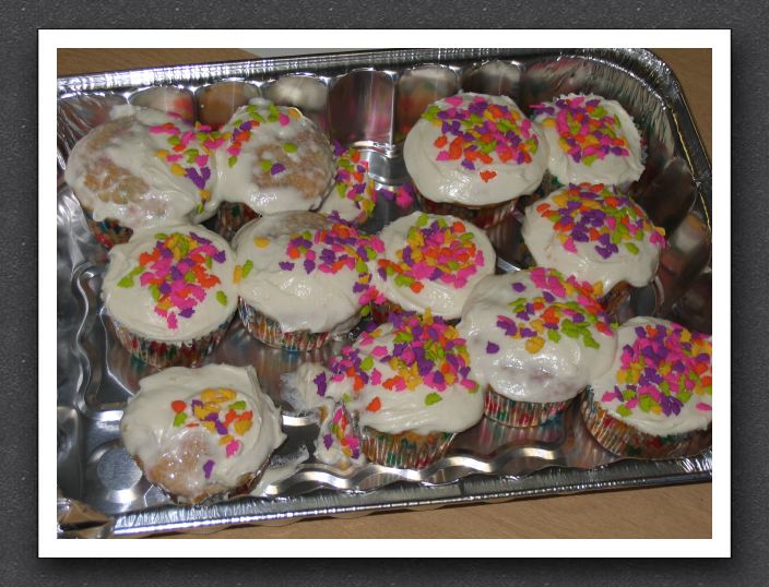 Homemade birthday cupcakes